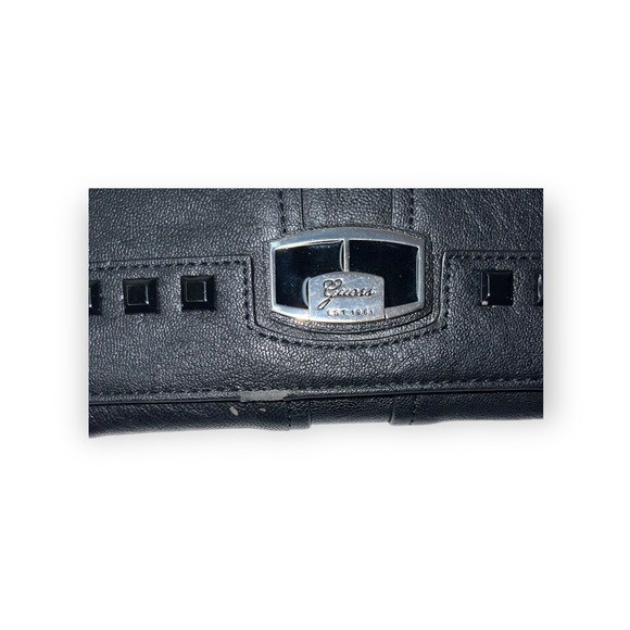 GUESS Pleather Black Studded Wallet - Picture 3 of 5
